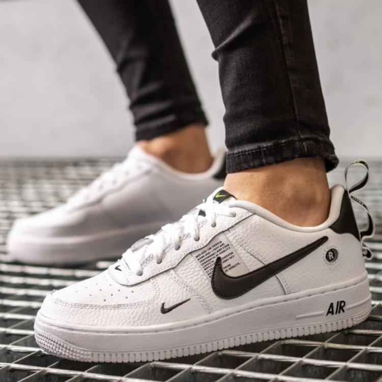 Nike Air Force 1 Low Utility Λευκό Μαύρο GS AR1708-100