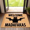 2D Flat-1PC Welcome Cork Doorway Floor Mat , Welcome mats for home decoration.