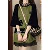 High End Hip-hop Trend Short Sleeved Loose Unique Contrasting Color T-shirt for Women