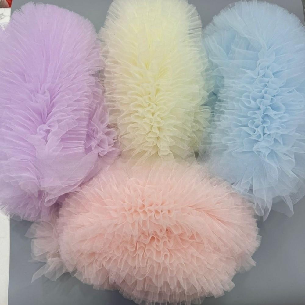 New Multi-layered Lace Mesh Trim Fluffy DIY Skirt Hem Decoration Ruffled Edge Encrypted Dress Lace