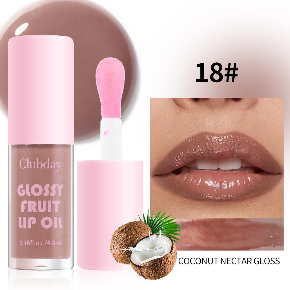 Brillo de Labios Hidratante de Larga Duración Multicolor Clubday para Labios Voluminosos