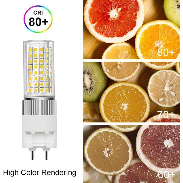 Ampoule LED G12 16W (2 Pcs) Corn Light 1600 Lm Blanc Chaud 3000K 360° Non Dimmable
