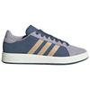 New Adidas Grand Court Base 00s Abrasion Resistant Low Top Skateboard Shoes Unisex Gray Blue KK1405