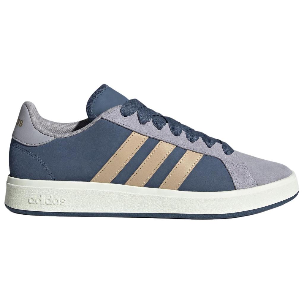 Adidas Grand Court Base 00s Comfortable Versatile Durable Low-Top Sneakers Unisex Sneakers Gray Blue KK1405