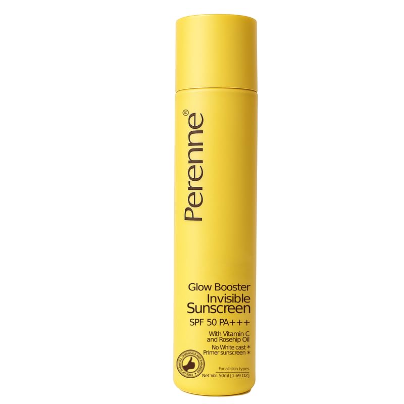 

Perenne Glow Booster Invisible Gel Primer Sunscreen SPF 50 PA+++ | Broad Spectrum UVA & UVB Protection | Vitamin C & Rosehip Oil | No White Cast