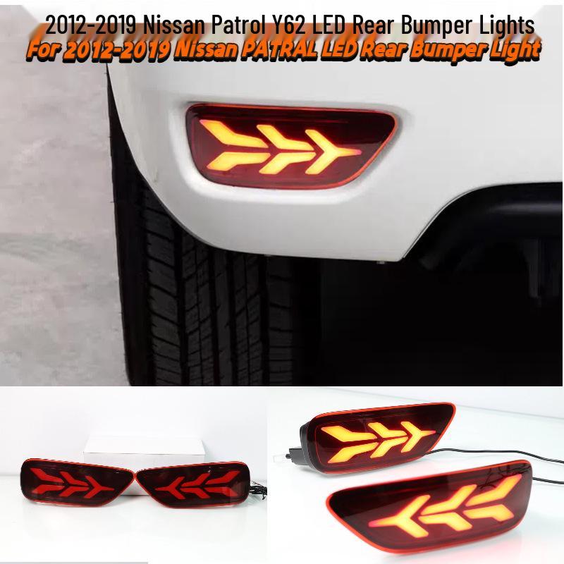 LED Rear Bumper Light for 2012-2019 Nissan Patrol Y62 Modification