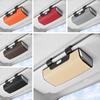 PU Leather Sun Visor Glasses Holder Glasses Protection Storage Box  Can Store AI Glasses