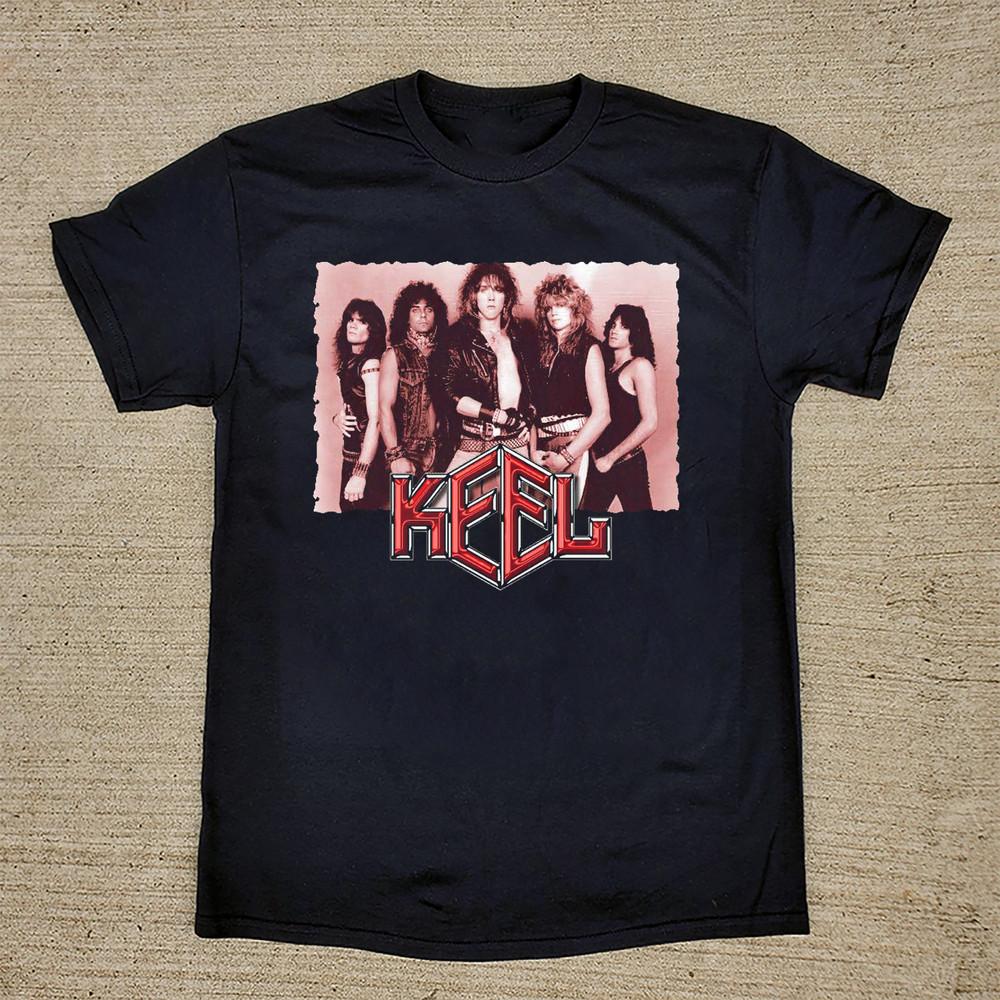 

Keel Band No Life til Metal T Shirt Black All Size S-5XL DS76 Unisex T-Shirt XL