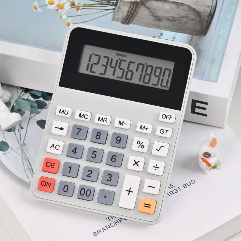 Portable 12 Digit Desktop Calculator Clear Clear Display For Accurate Financial And Office Use