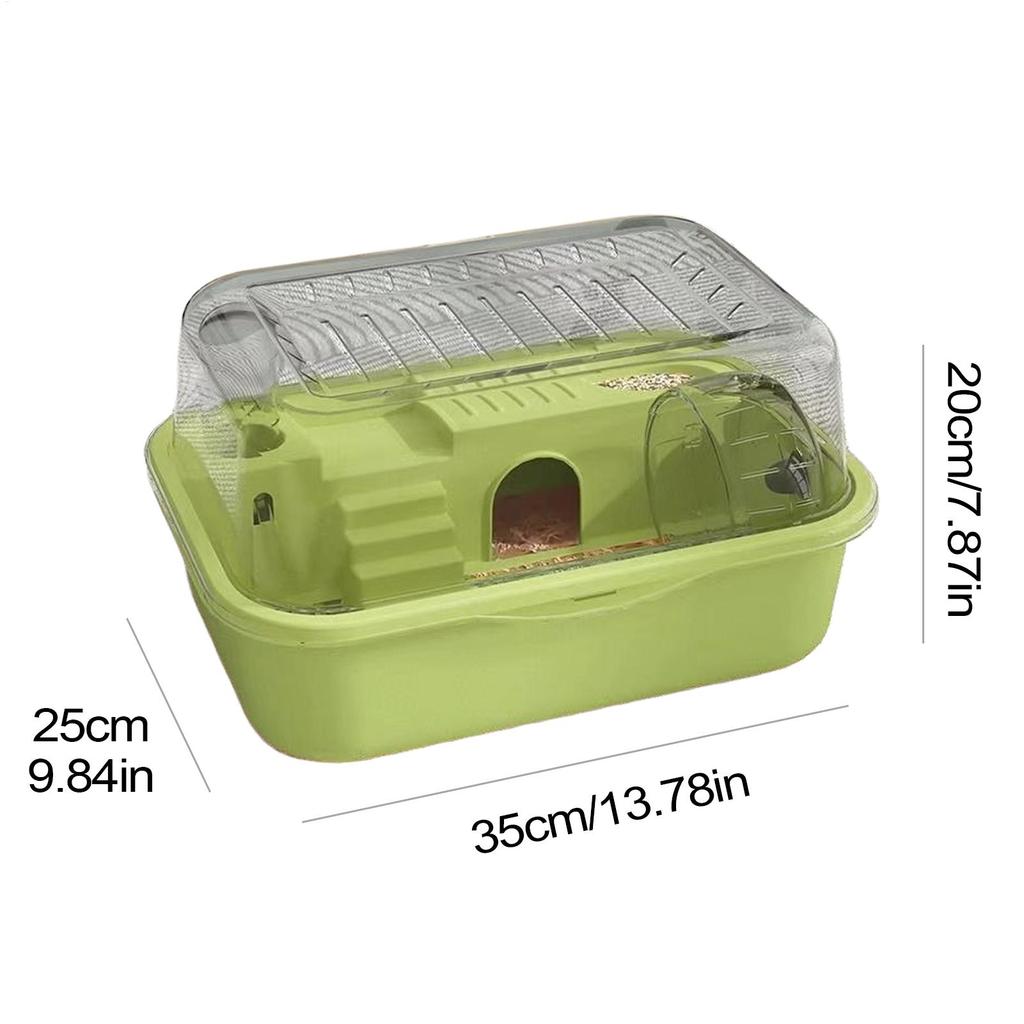 Double Layer Large Hamster Cage with Exercise Wheel Luxury Pet House Hamster Nest Portable Small Animal Habitat for Gerbils Mice