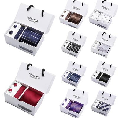 5 Pièces Mouchoir Homme Bouton de Manchette Cravate Costume Accessoires de Fête de Mariage ?Cadeau