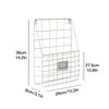 Iron Grid Book And Newspaper Rack Home Wall Decoration Wall Newspaper And Magazine Storage Bookshelf