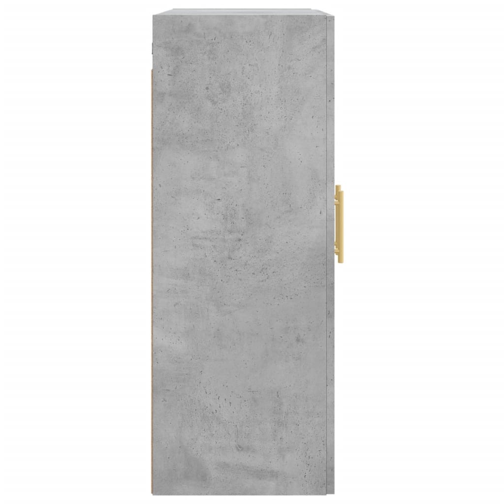 Wall Cabinet Concrete Grey 69.5 x 34 x 90 cm Particleboard