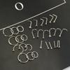 Best Seller 20g Nose Rings Hoop Studs L Shape Stainless Surgical Steel Corkscrew Nose Piercing Jewelry