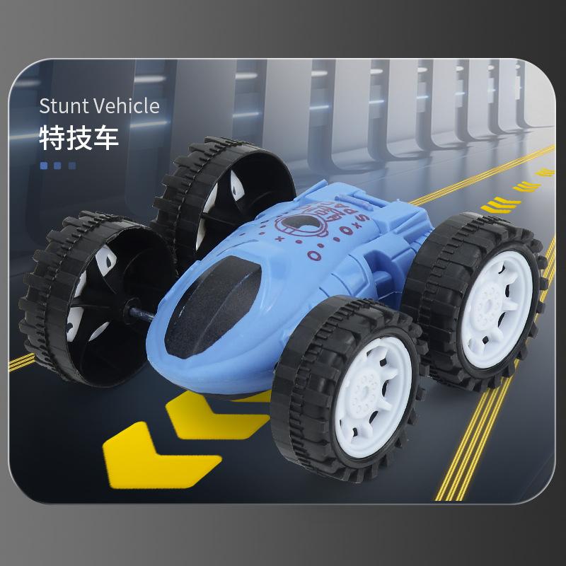 Double Inertia Double-Sided Stunt Car, Sliding 360 Degrees Steering Dump Car, Children'S Drop-Resistant Boy Toy Car