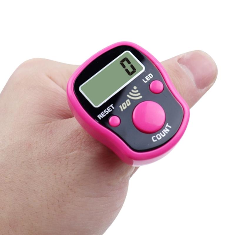 Mini Counter Manual Clickers Counter with Resettable Digits Led Screen for Sports Event Crafting Row Counting Lightweight