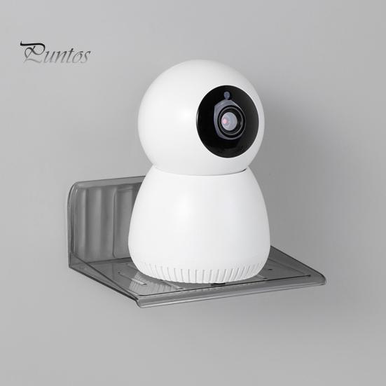 Transparent Wall Mount Shelf No Drill Anti Slip Great Load Bearing Bathroom Living Room Storage Rack