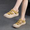 Johnature Comfortable Soft Sole Hollow-out Breathable Genuine Leather Leisure Sandals Versatile Women's Shoes
