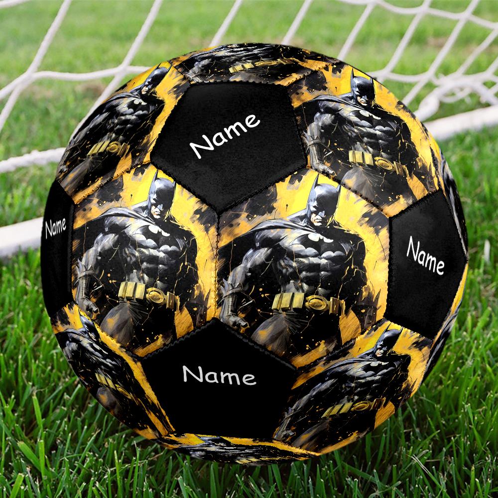 Custom Name Batman Theme Size 5 Soccer Ball, Suitable for Both Indoor and Outdoor Matches, a Gift Suitable for Everyone.