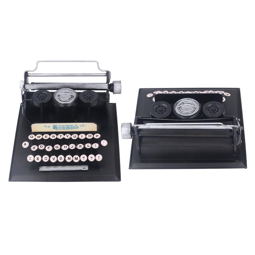 Vintage Typewriter Model Decoration Iron Hand Polishing Vintage Typing Machine Model