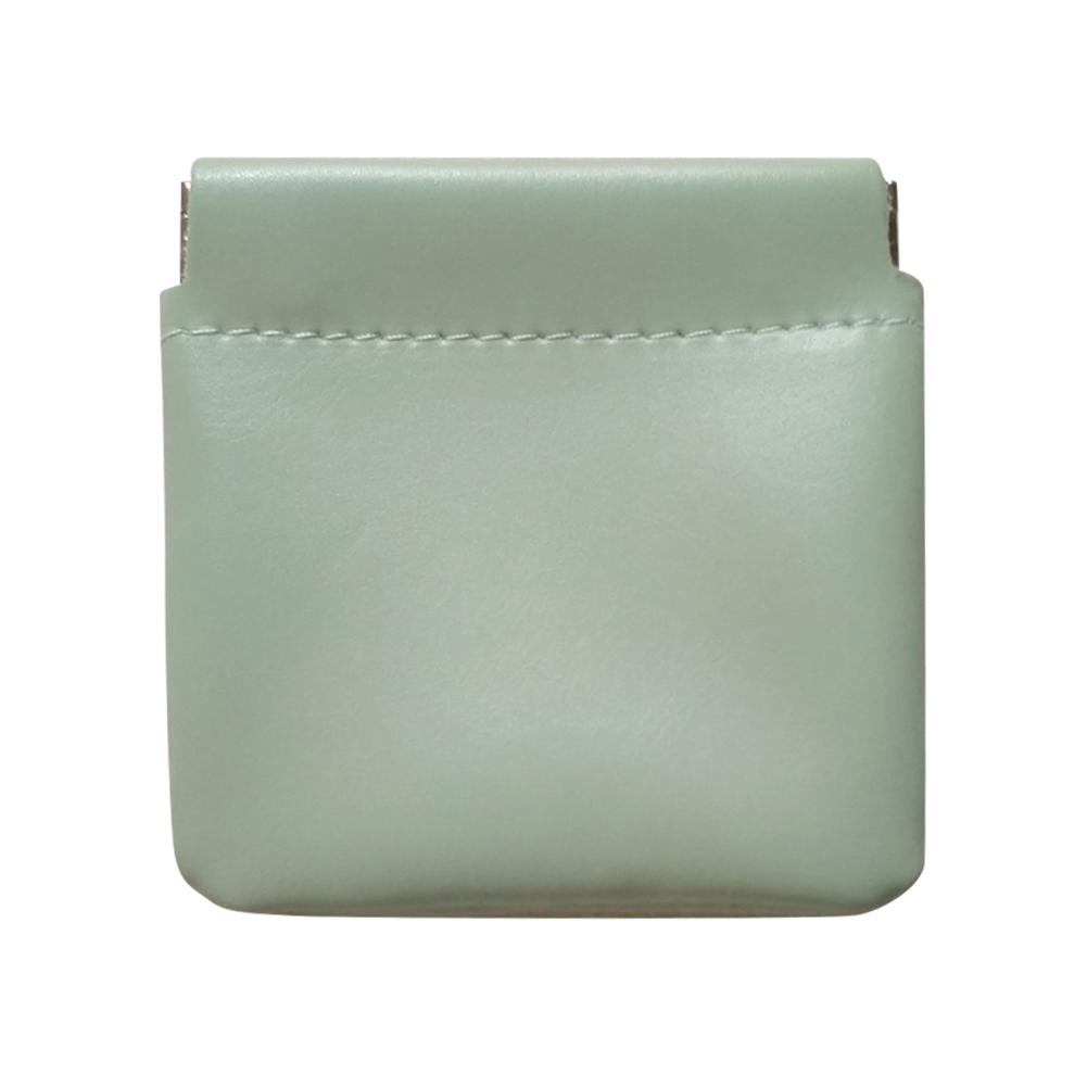 PU Leather Cosmetic Pouch Jewelry Storage Bag Self-Closing Portable Travel Bag Versatile Headphones Keys Storage Organizer Purse