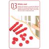 10Pcs Caulk Cap Glass Glue Tip Sealing Cap Barrel Glue Mouth Protective Cover Red Caulk Saving Cap Caulking Gun Nozzles Cap