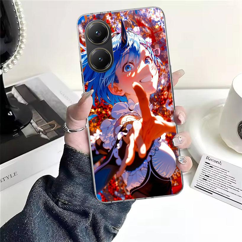 R-Rem Re Zero Anime Soft Phone Case For Xiaomi Redmi 15C 15 13C 13 Poco X5 X6 X7 F7 Ultra M7 12C 12 10 10C 9C 9A 9T 9 Fundas Poc