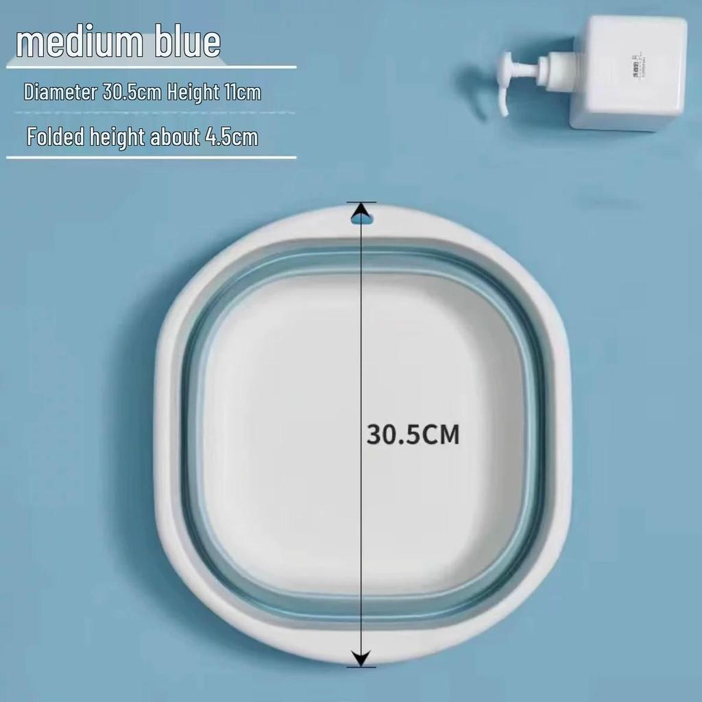 Hordozható Összecsukható Utazó Mosdótál: Kompakt, összenyomható megoldás kollégiumokba, felnőtteknek és mosodába.