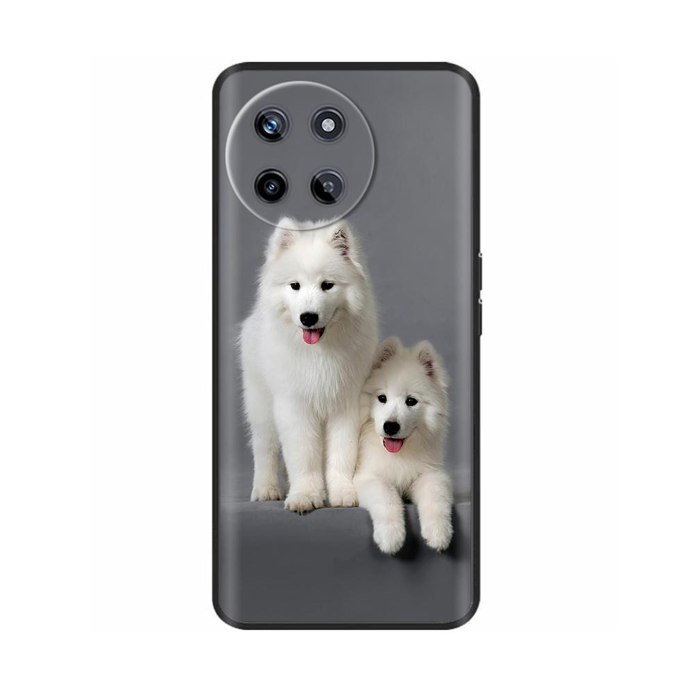 Für Realme 11 4G Hülle Silikon Weich Marmor Blume Schwarzer Stoßfänger Fundas Coque Für OPPO Realme 11 4G 6.43" realme11 Bemalte Abdeckungen