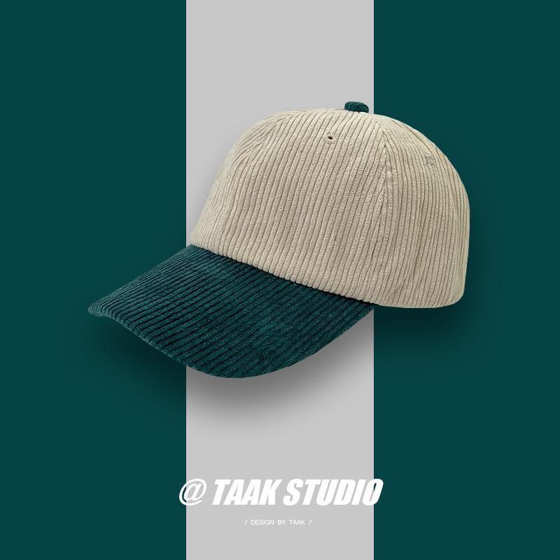 Unisex Corduroy Baseball Cap Retro Style Adjustable Hat For Spring Gift Summer