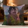 Popular S-SSuzume Cushion Cover Soft Washable Pillow Case Multi-Scene for Couch Bed Travel Office Use