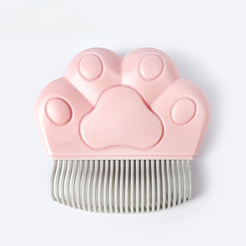 

Щетка для кошек, резак для узлов из кошачьей шерсти, расческа для удаления волос с домашних животных, инструменты для ухода за собаками, двухсторонняя щетка из нержавеющей стали, товары для домашних животных розовый