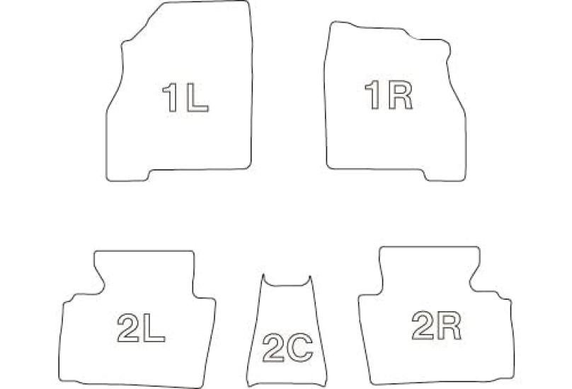 Clazzio Podlahová rohož 3D Typ Sada pro 1 auto křídlo H29 Standardní specifikace Auto NOVINKA Gumový typ Černá (2017)/10~ EN-5302 [5EENB5302K]