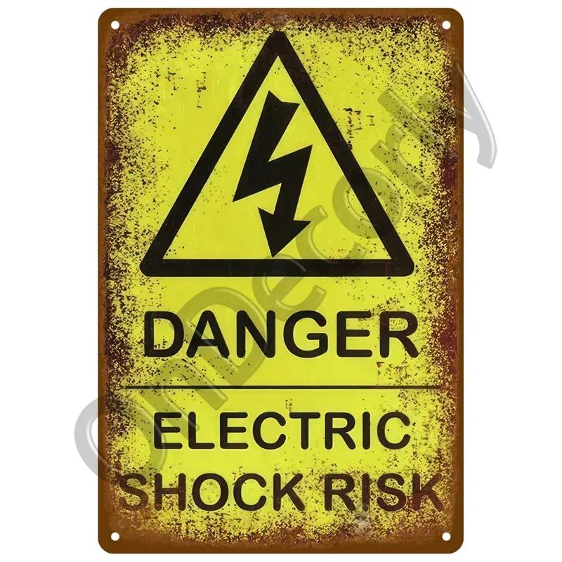Caution Tin Sign Warning Vintage Metal Plaque Metal Sign For Bar Pub Garage Cafe Club Man Cave Home Wall Decor Mural Plate Art