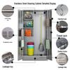 WEZHO Stainless Steel Double Door Cleaning and Tool Storage Cabinet CN plug (adapter included)