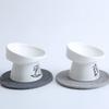 Non-slip Ceramic Cat Bowl Feeder with Raised Stand Bone China Cervical Protect Food Water Ceramic Cat Food Bowl Pet Supplies
