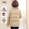 Yalu Women's Mid-Length 90% Duck Down Winter Jacket with Rex Rabbit Fur Collar