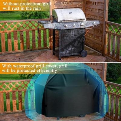 BBQ Covers For Outside Burner Barbecue Cover Adjustable Oxford Fabric Waterproof Anti-UV Windproof Protection For Cooking