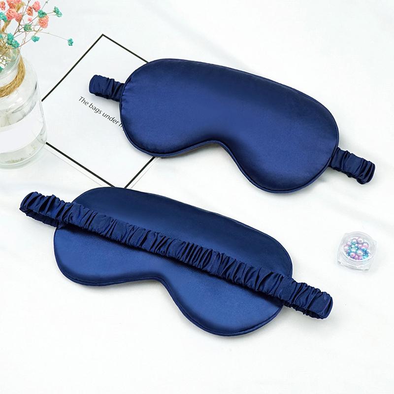 Eye Mask For Sleeping Silk Cover With Elastic Strap Effective Shading Blindfold For Women Men Travel Eyepatch Relax Eyeshade