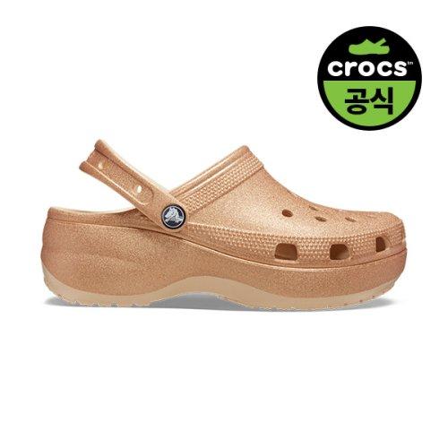 Crocs CrocS  Women S claSSic Platform Glitter Clogw Shi  24Swcl207241 