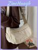 Nylon Shoulder Bag For Women Lightweight Casual Crossbody Purse With Inner Pockets