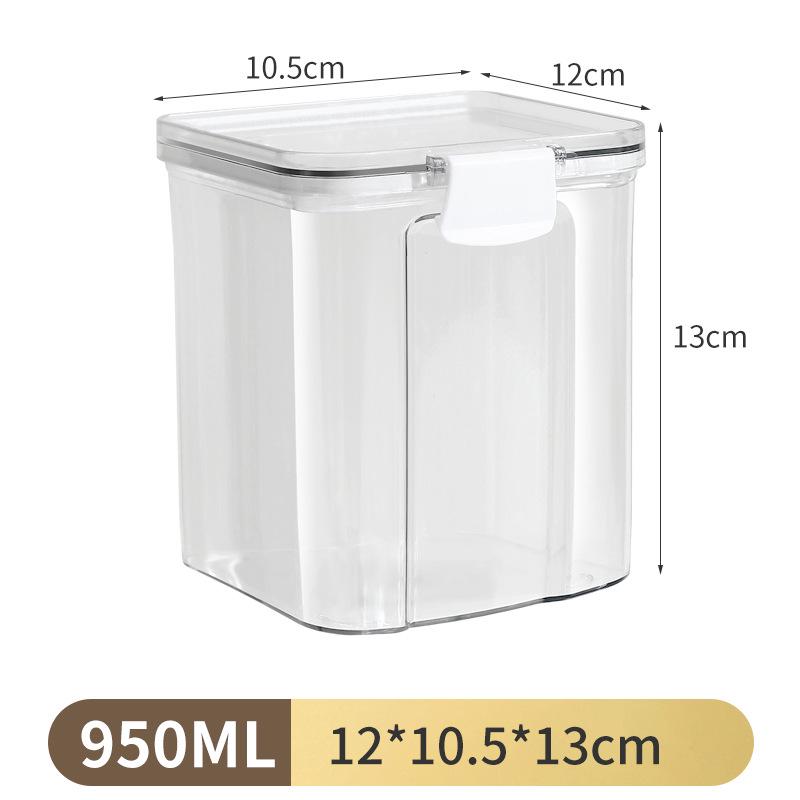 Transparent Food-Grade Storage Jars for Grains, Cereals, Snacks, and Tea