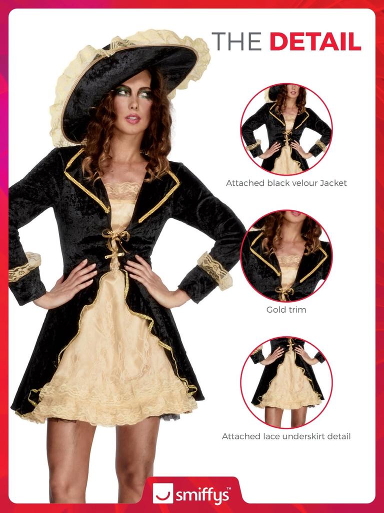 Female Pirate Swashbuckler Adult Size S