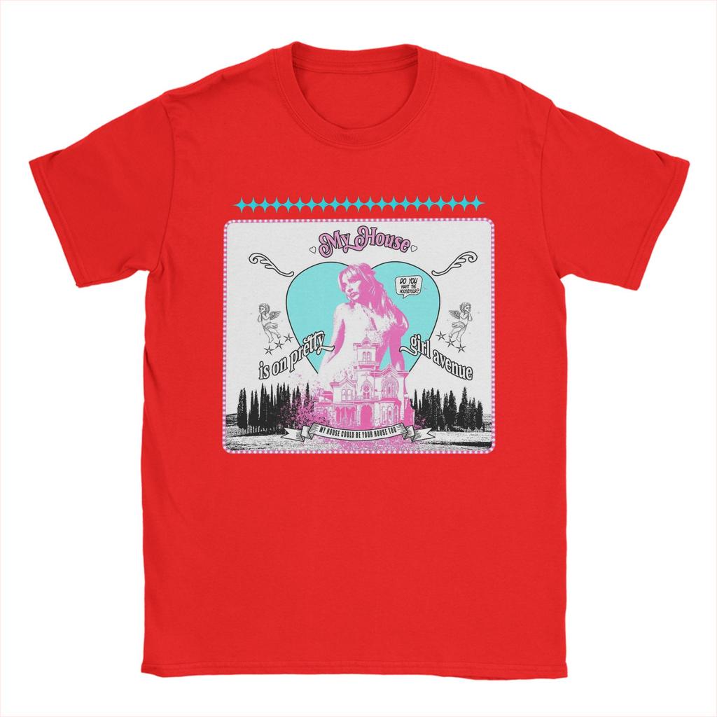 Pretty avenue House Tour Sabrina Carpenter T Shirts for Men 100% Cotton Vintage T-Shirts Crewneck  Tee Shirt Clothes 4XL 5XL