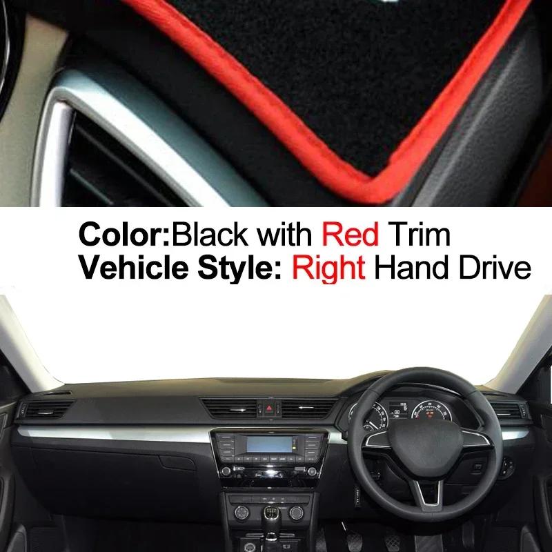 Car Dashboard Cover Non slip pad For Skoda Superb 3 B8 3V 2016 2017 2018 Car Dash Mat Sun Shade Pad Anti-UV Cushion