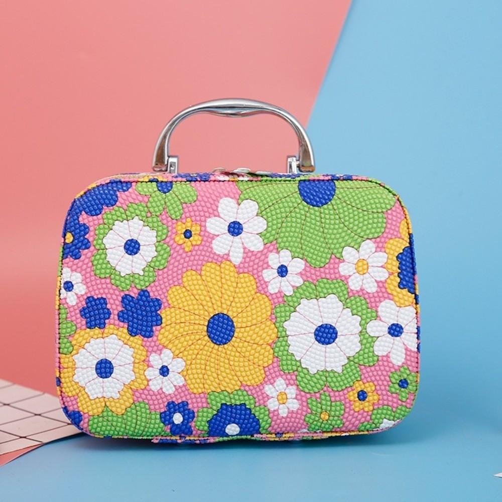 High Quality Floral Printed Cosmetic Bag Large Capacity Multifunctional Travel Wash Handbag Makeup Pouch Travel Organizer
