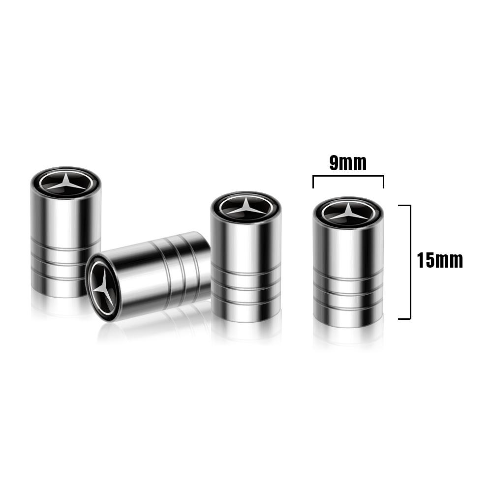 3D Car Wheel Tire Valve Caps Protection Cover For Mercedes Benz A C E S Class AMG CLA CLS W212 GLC CLK W205 Auto Accessories