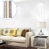 Embossed 3d Wave Stripes Wallpaper Silver Grey Non Woven Living Room Wall Decors