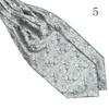 Men's Classic Colorful Silky Satin Wedding Banquet Necktie Cravat Ascot Tie