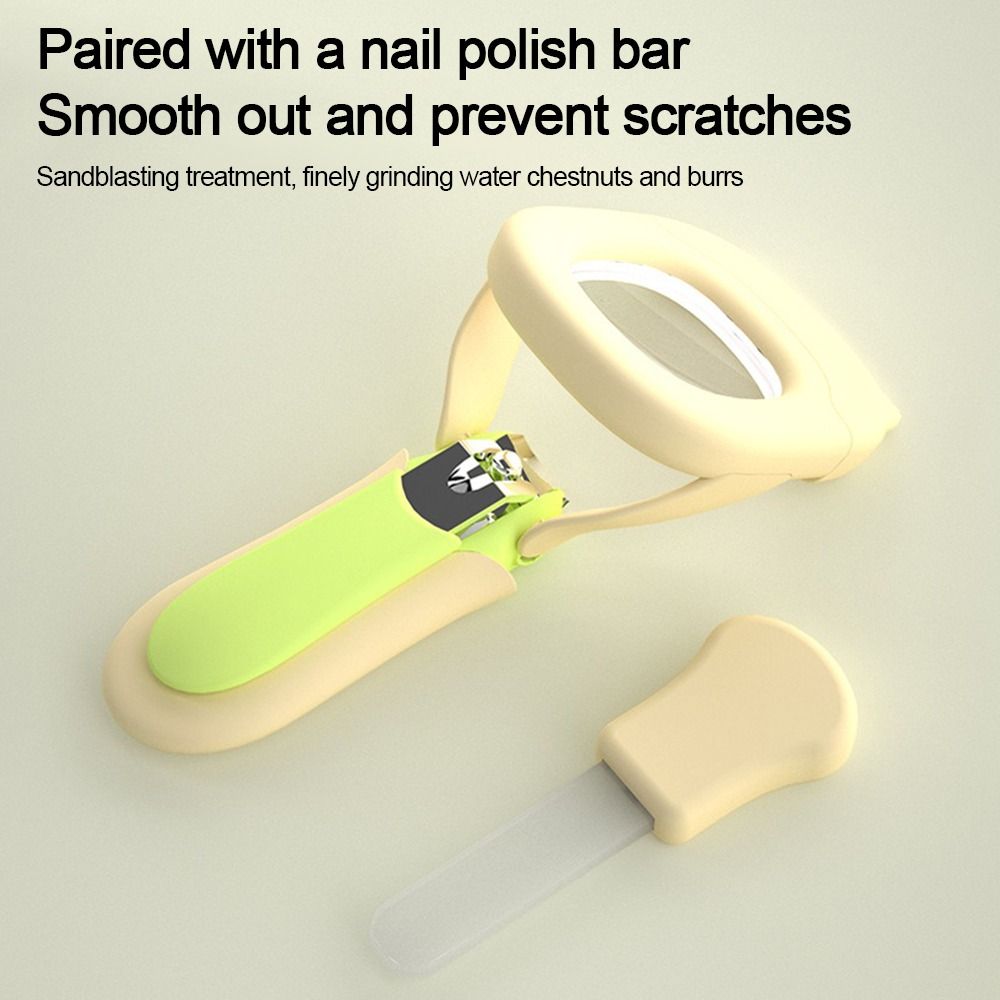 With LED Light Baby Nail Clippers Ergonomic Magnifying Glass Nail Clipper  Manicure Pedicure Tools